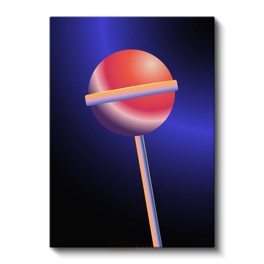 Gezegen Şekeri - Minimalist Geometrik Tasarım Kanvas Tablo