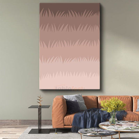 Toprak Deseni - Minimalist Gradyan Doku Kanvas Tablo