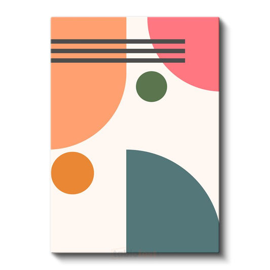 Geometrik Senfoni - Modern Soyut Desen Kanvas Tablo