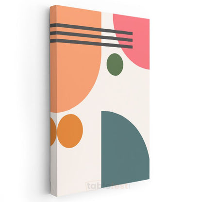 Geometrik Senfoni - Modern Soyut Desen Kanvas Tablo