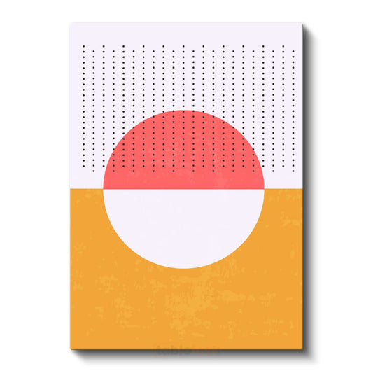 Geometrik Denge - Modern Nokta Desenleri Kanvas Tablo