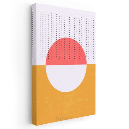 Geometrik Denge - Modern Nokta Desenleri Kanvas Tablo