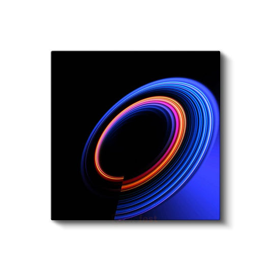 Kozmik Spiral - Neon Işıkların Dansı Kanvas Tablo