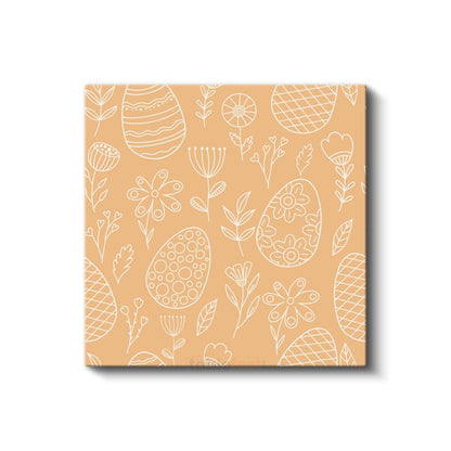 Çizgisel Botanik - Minimalist Çiçek Desenleri Kanvas Tablo