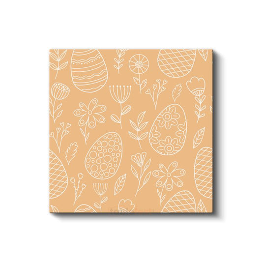 Çizgisel Botanik - Minimalist Çiçek Desenleri Kanvas Tablo