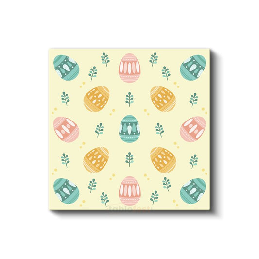 Pastel Geometrik Desen - Dekoratif Soyut Motifler Kanvas Tablo