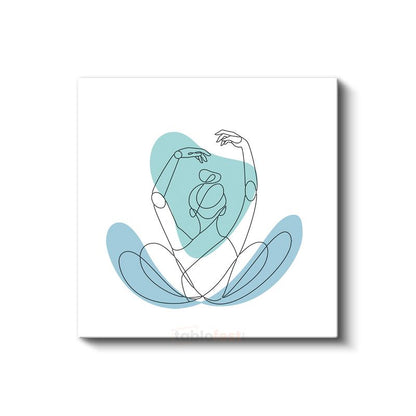 Meditasyon Pozu - Huzur İfadesi Kanvas Tablo