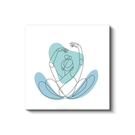 Meditasyon Pozu - Huzur İfadesi Kanvas Tablo