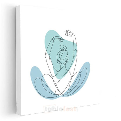 Meditasyon Pozu - Huzur İfadesi Kanvas Tablo