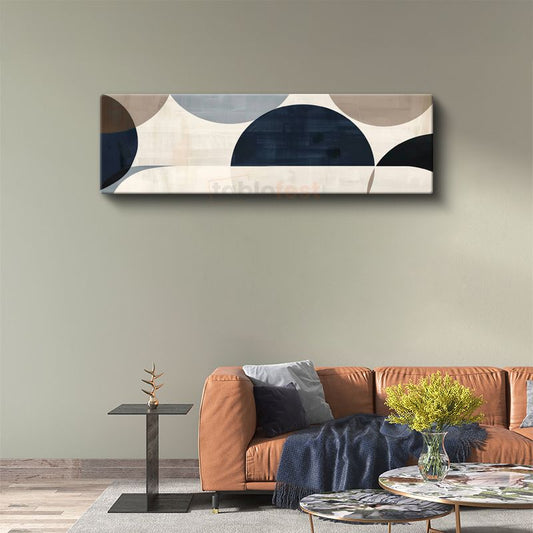 Geometrik Denge - Modern Minimalist Daireler Kanvas Tablo