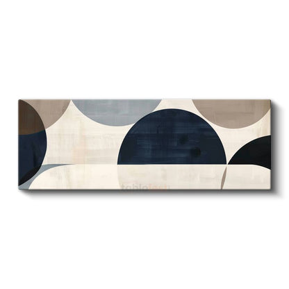 Geometrik Denge - Modern Minimalist Daireler Kanvas Tablo