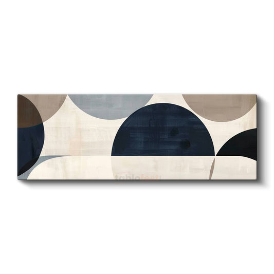 Geometrik Denge - Modern Minimalist Daireler Kanvas Tablo