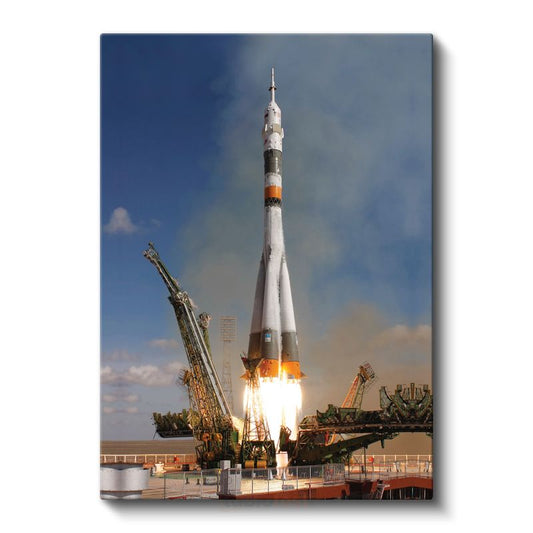 Soyuz Roketi - Uzay Yolculuğu Başlangıcı Kanvas Tablo