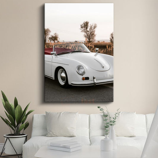 Porsche 356 Speedster - Klasik Cabrio Zarafeti Kanvas Tablo