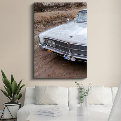 Chrysler Imperial - Klasik Amerikan Otomobili Ön Görünüm Kanvas Tablo