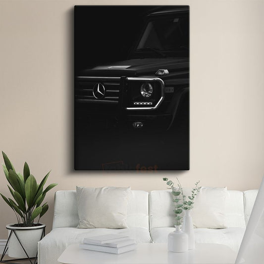 Mercedes G-Class - Karanlıkta Parlayan Lüks SUV Kanvas Tablo