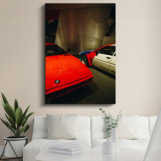 BMW M1 - Klasik Spor Otomobil Koleksiyonu Kanvas Tablo