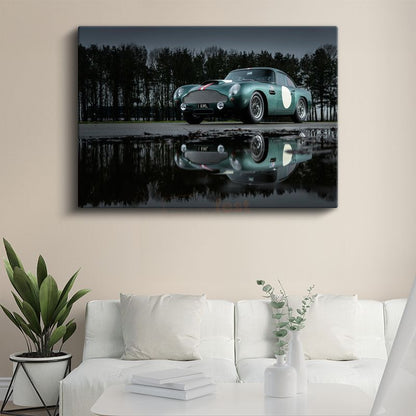 Aston Martin DB4 GT - Klasik Yarış Otomobili Kanvas Tablo