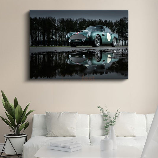 Aston Martin DB4 GT - Klasik Yarış Otomobili Kanvas Tablo