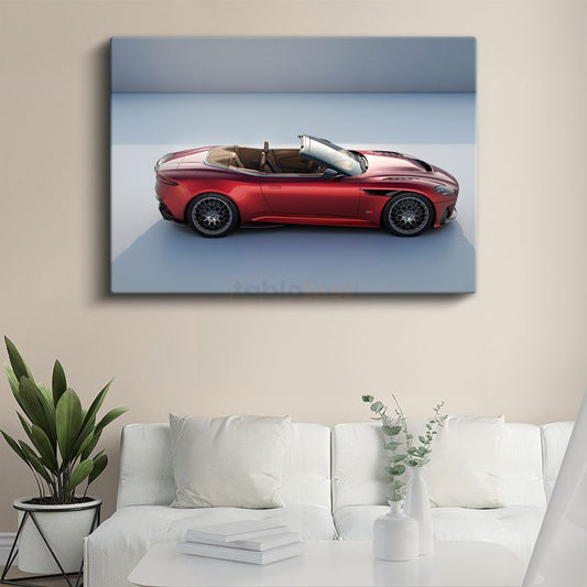 Aston Martin DBS Superleggera - Yan Profil Convertible Kanvas Tablo