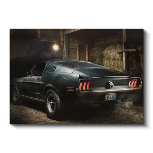 Ford Mustang Bullitt - Efsanevi Film Arabası Kanvas Tablo