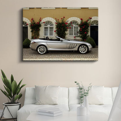 Mercedes-Benz SLR McLaren - Klasik Mimari Önünde Prestij Kanvas Tablo