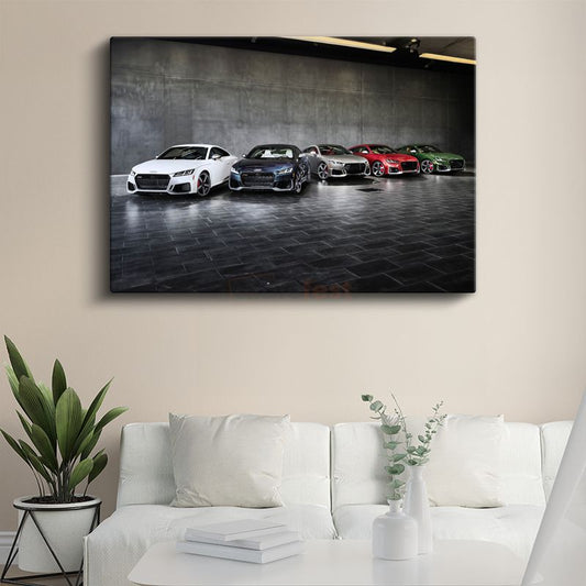 Audi TT Koleksiyonu - Alman Spor Otomobil Serisi Kanvas Tablo