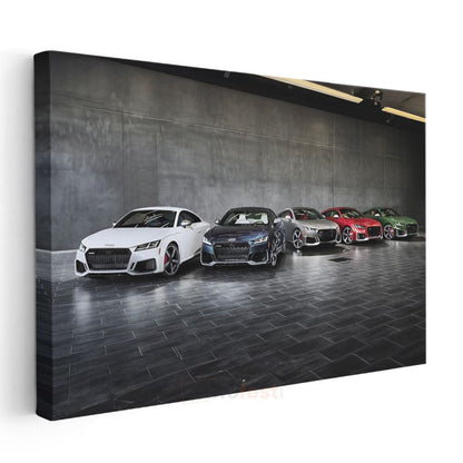 Audi TT Koleksiyonu - Alman Spor Otomobil Serisi Kanvas Tablo