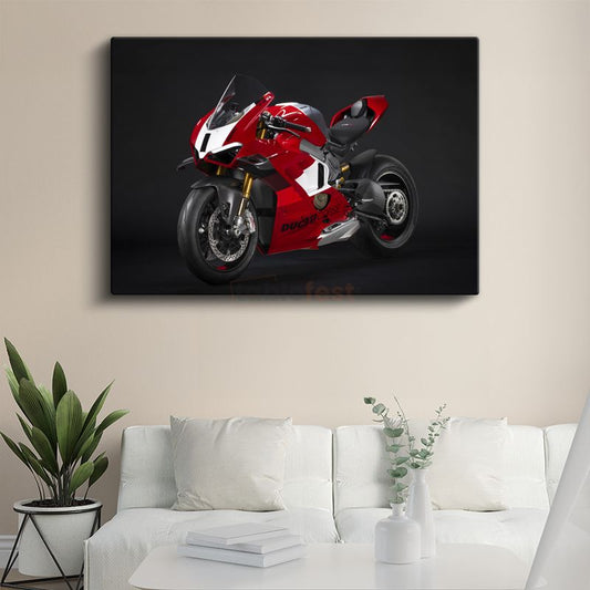 Ducati Panigale V4 - İtalyan Süper Spor Motosikleti Kanvas Tablo