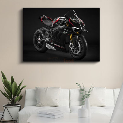 Ducati Panigale V4 - İtalyan Yarış Motosikleti Kanvas Tablo