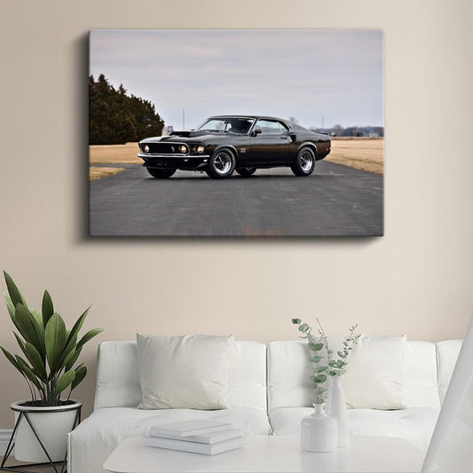 Ford Mustang Boss 429 - Amerikan Klasik Muscle Car Kanvas Tablo