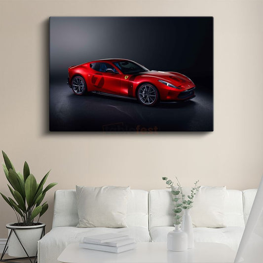 Ferrari Roma - Kırmızı İtalyan Grand Tourer Kanvas Tablo