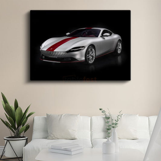 Ferrari Roma - İtalyan Tasarım Harikası Lüks Spor Otomobil Kanvas Tablo