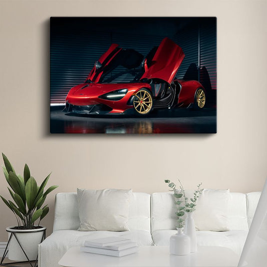 McLaren 720S - Kelebek Kapılı Lüks Spor Otomobil Kanvas Tablo