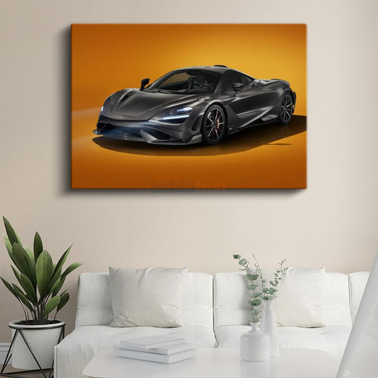 McLaren 720S - Karbon Fiber Gövdeli Premium Süper Otomobil Kanvas Tablo