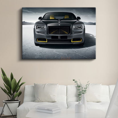 Rolls-Royce Wraith - Tuz Gölü Manzaralı Lüks Sedan Kanvas Tablo