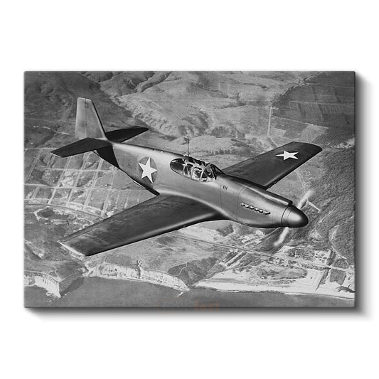 P-51 Mustang - Efsanevi Savaş Uçağı Kanvas Tablo