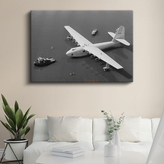 Hughes H-4 Hercules - Efsanevi Deniz Uçağı Kanvas Tablo