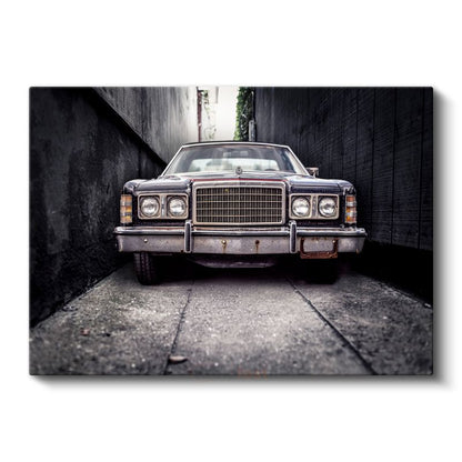 Ford LTD - Dar Sokakta Klasik Amerikan Sedan Kanvas Tablo