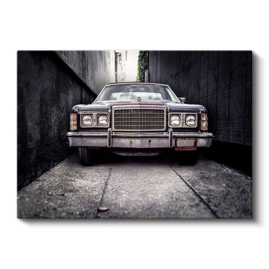 Ford LTD - Dar Sokakta Klasik Amerikan Sedan Kanvas Tablo