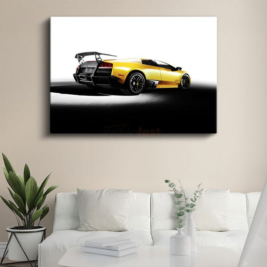 Lamborghini Murcielago SV - Arka Görünüm Spor Otomobil Kanvas Tablo