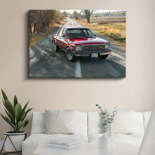 Chevrolet Nova - Klasik Amerikan Sedan Kanvas Tablo