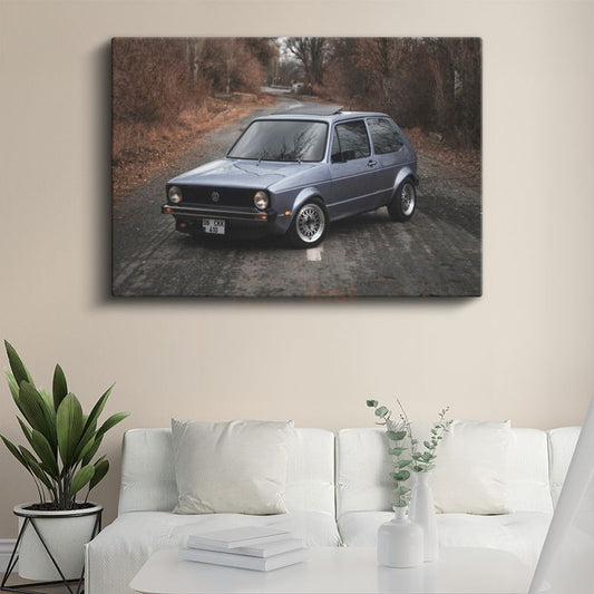Volkswagen Golf MK1 - Efsanevi Hatchback Kanvas Tablo