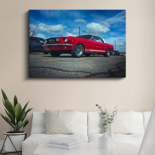 Ford Mustang - Klasik Amerikan Muscle Car Kanvas Tablo