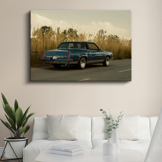 Oldsmobile Cutlass - Klasik Amerikan Kupesi Kanvas Tablo
