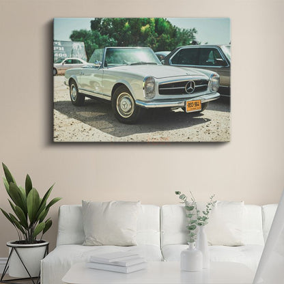 Mercedes-Benz 280SL Pagoda - Klasik Convertible Otomobil Kanvas Tablo