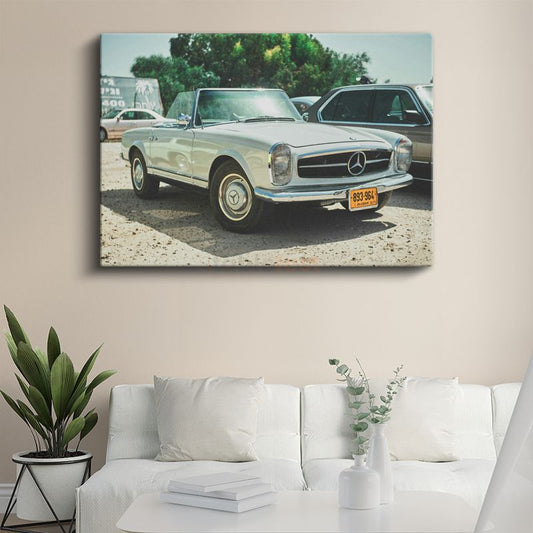 Mercedes-Benz 280SL Pagoda - Klasik Convertible Otomobil Kanvas Tablo