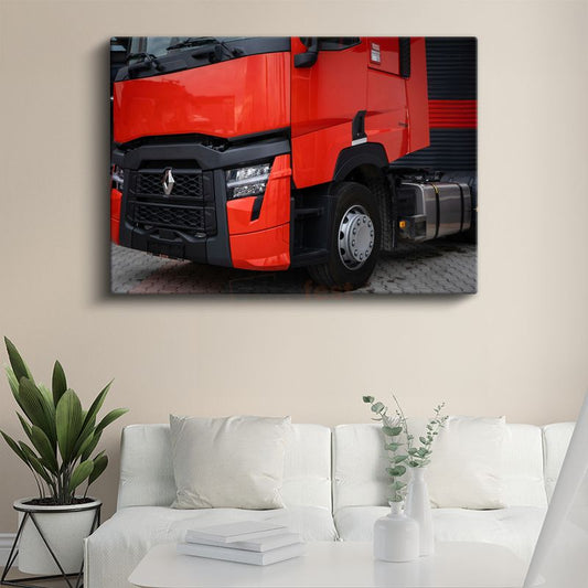 Renault Trucks - Modern Çekici Ön Görünüm Kanvas Tablo