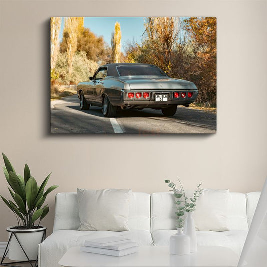 Chevrolet Impala Klasik - Amerikan Muscle Efsanesi Kanvas Tablo