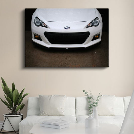 Subaru BRZ Ön Görünüm - Sportif Japon Coupe Kanvas Tablo